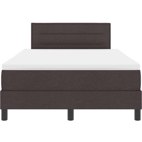 Box spring krevet Tamno smeđa 120 x 190 cm tkanina Slike
