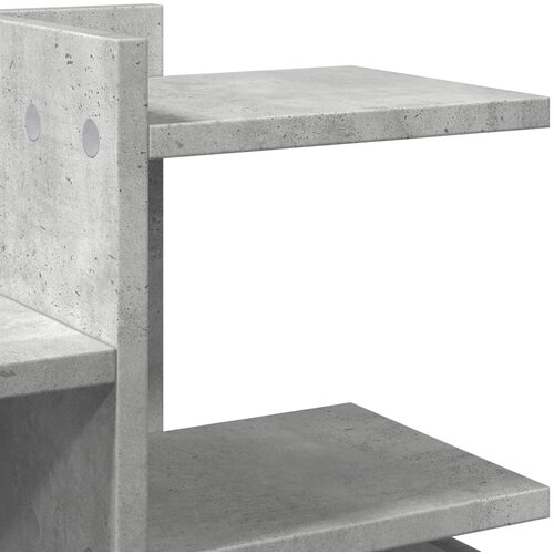  Organizator za stol boja betona 49x20x52,5 cm konstruirano drvo Slike