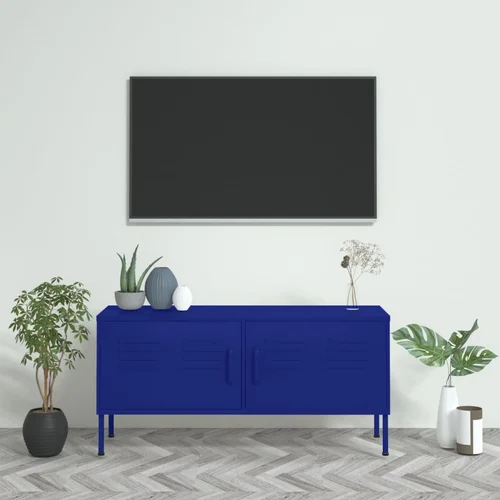 TV ormarić modri 105 x 35 x 50 cm čelični