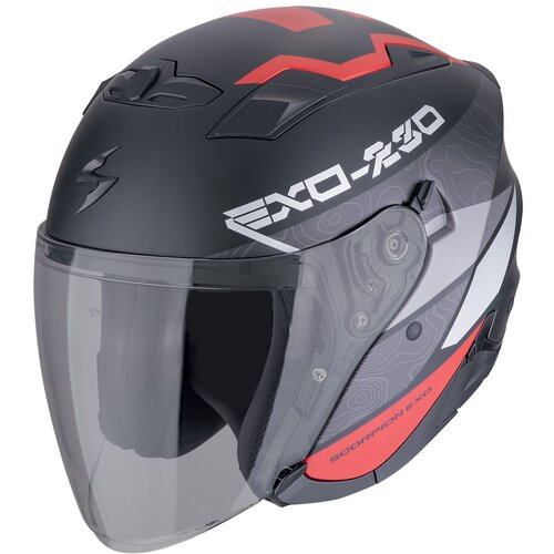 Scorpion Exo-230 band matt black-red-silver Slike