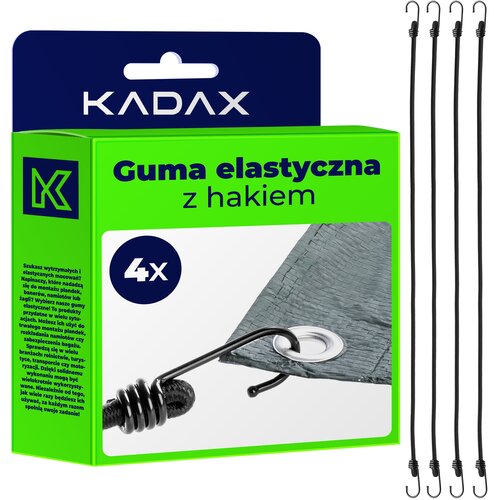KADAX elastična gumijasta vrv s kovinskim kavljem 109 cm za pritrditev ponjav 4 kosi, (5000362543) Cene