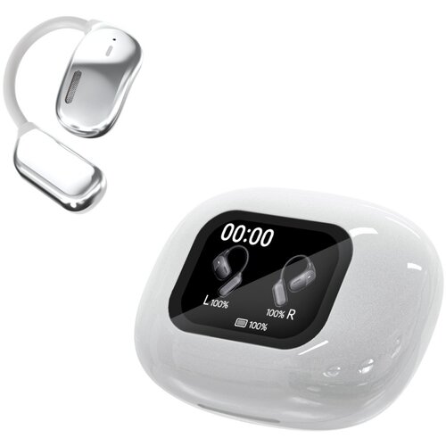 INF Bluetooth slušalke s polnim zaslonom na dotik: HIFI zvok, nizka latenca, UVC sterilizacija White, (5000116580) Cene