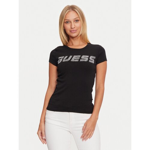 Guess Majica V4BI16 KCIV1 Črna Regular Fit Slike