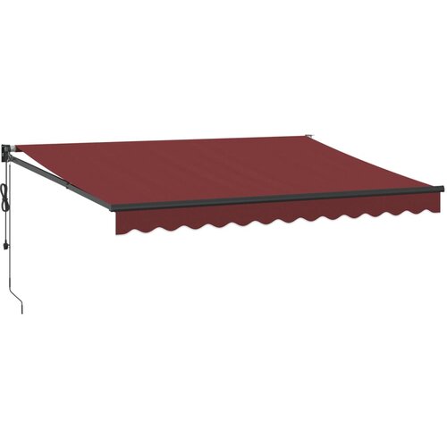 vidaXL Avtomatsko zložljiva tenda bordo 350x250 cm, (21366850) Cene