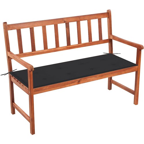  Vrtna klupa s jastukom 120 cm od masivnog bagremovog drva Antracitno siva 120 x 50 x 4 cm Cene