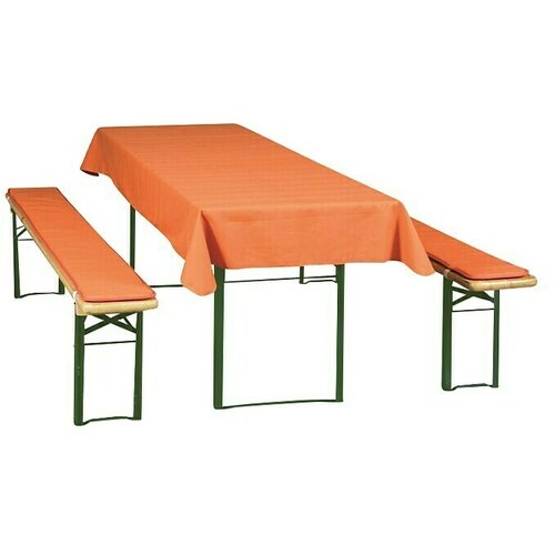 Doppler Set prekrival za vrtno garnituro (3-delni, prevleka za mizo 260 x 80 cm, bombaž in poliester, oranžna) Cene