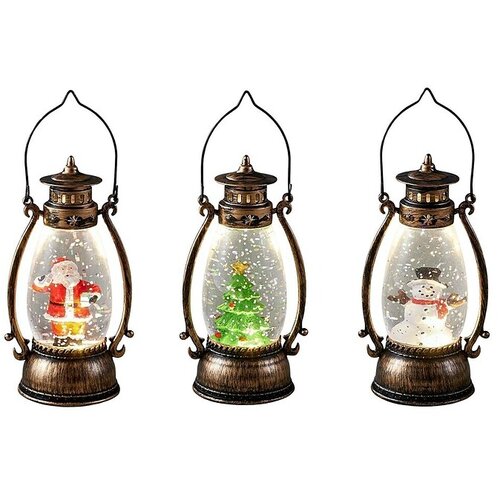  LED lanterna sa snijegom (U zatvorenom, 8 x 6,5 x 14 cm, Na baterijski pogon) Slike