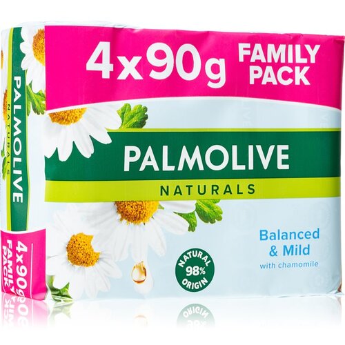 Palmolive Naturals Chamomile trdo milo s kamilico 4x90 g Slike