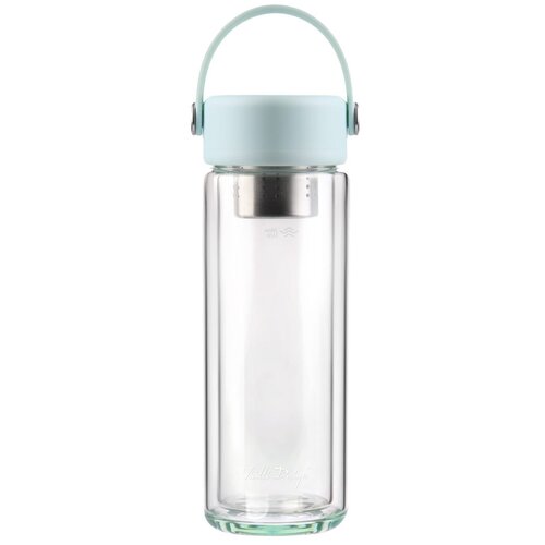Vialli Design Mentolno zelena steklena steklenica za vodo 350 ml Fuori – Cene