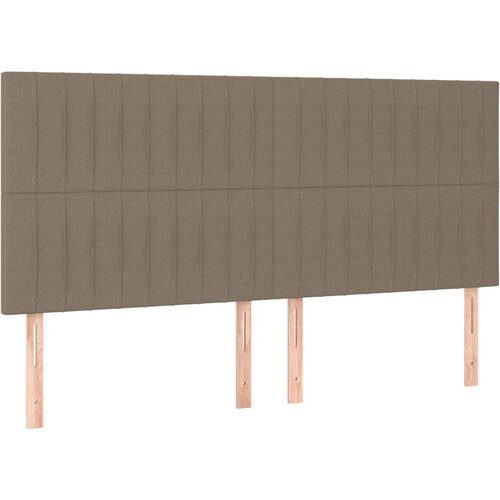 Maison Chic Posteljno vzglavje - Vzglavna omarica 4 kosa taupe 100x5x78/88 cm blago, (22078314) Cene