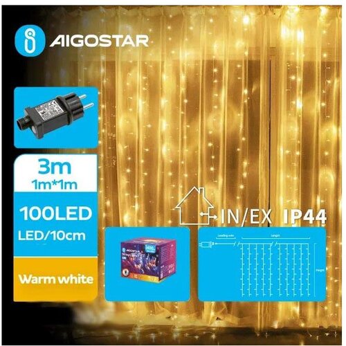 Aigostar led spoljni lanac 100xLED/8 funkcija 4x1m IP44 toplo belo Cene