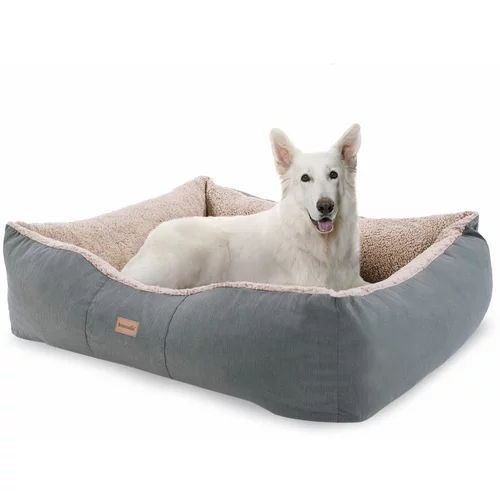 brunolie Emma, košara za psa, perivo, protuklizno, prozračno, dvostrani madrac, jastuk, veličina L (100 × 30 × 90 cm)