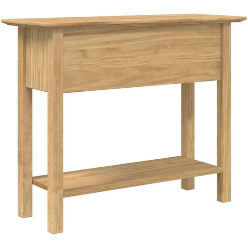  Konzolna stolica s ladicama BODO Medeno smeđa 91 x 34.7 x 74 cm Slike