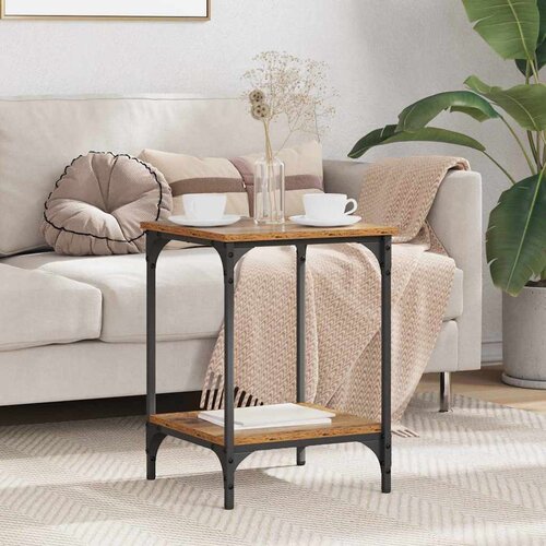 vidaXL Klubska miza Star les 40 x 40 x 55 cm Konstruiran les Cene