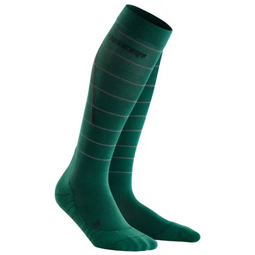 Cep Men's compression knee-high socks Reflective green, III