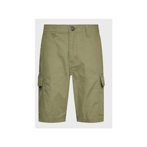 Volcom Kratke hlače iz tkanine March A0912302 Zelena Regular Fit