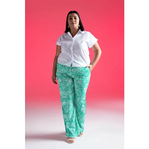 Defacto palazzo Crinkle Viscose Trousers