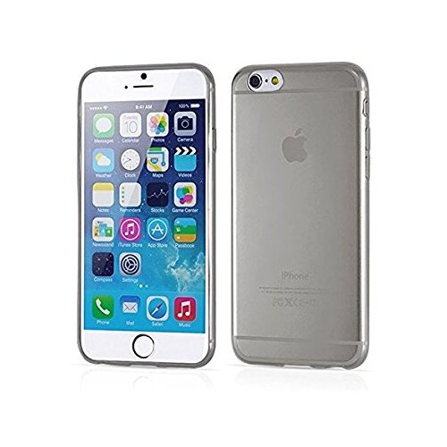  Ultra tanek silikonski ovitek za iPhone 7 - prozoro črn Slike