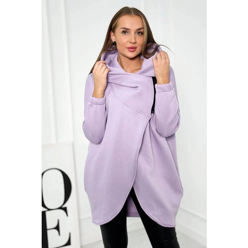 Kesi marka niezdefiniowana Sweatshirt with short zipper purple Cijene