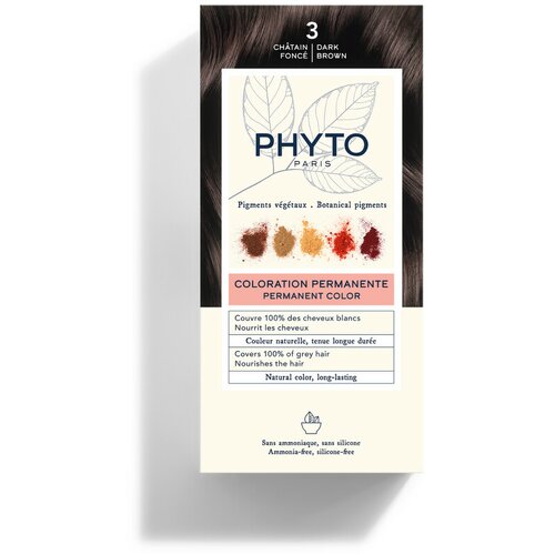 Phyto color 3 dark brown farba za kosu Slike