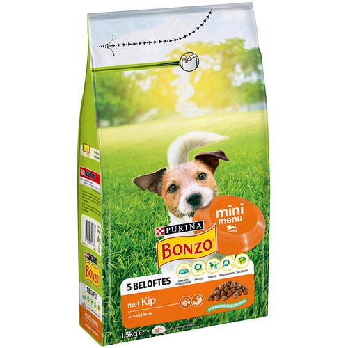 Purina Bonzo Mini Meni pi&scaron;čanec in zelenjava - Varčno pakiranje: 2 x 1,5 kg Cijene