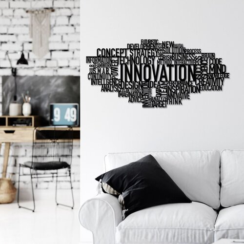 Wallity zidna dekoracija Innovation, 86x41cm, Crna Cene