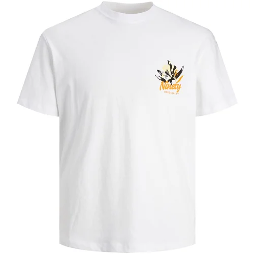 Jack & Jones Majica 'Cabana' bež / oranžna / črna / bela