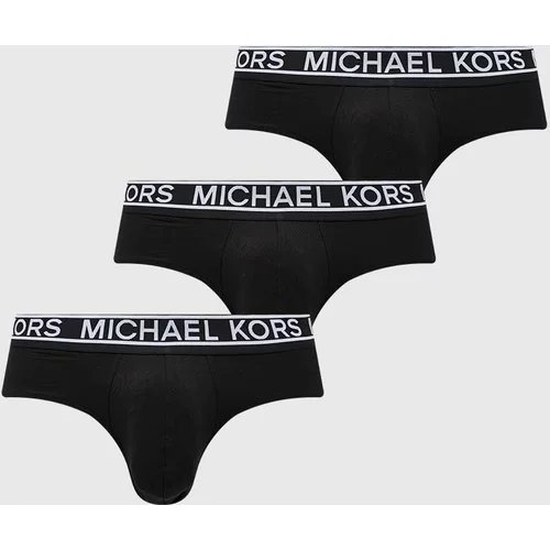Michael Kors Slip gaćice 3-pack za muškarce, boja: crna