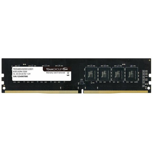 Ram DDR4 8GB 3200MHz teamgroup TED48G3200C22016 Slike