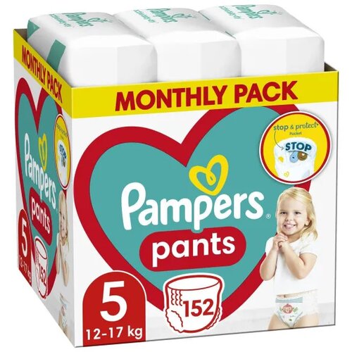 Pampers pants pelene monthly S5, 12-17kg 152 kom Cijene