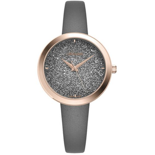 Adriatica ženski essence roze zlatni sivi elegantni ručni sat sa sivim kožnim kaišem Cene