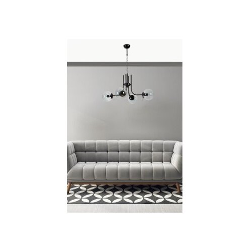 Opviq nevada 4 Lü siyah Füme Camlı avize blackfume chandelier Cene