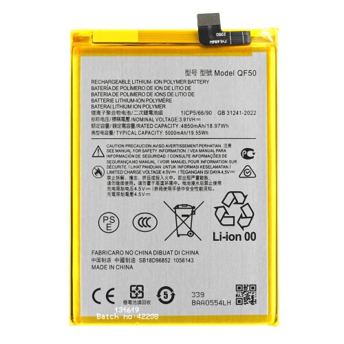 Mps Baterija za Motorola Moto G04s, QF50, 5000 mAh Slike