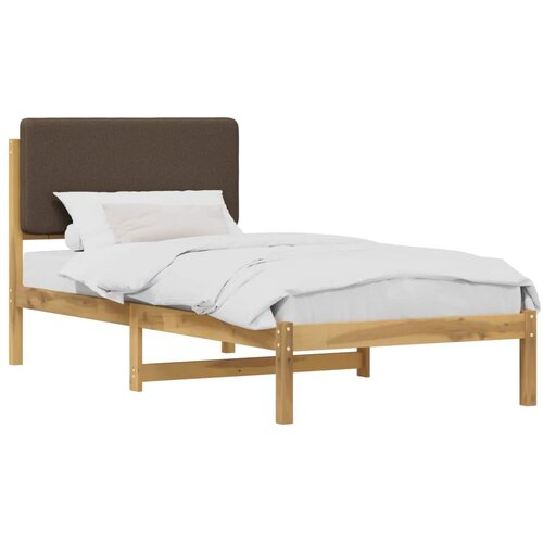  Krevetni okvir s tapiciranim uzglavljem Bijelo isprana i taupe - Bijelo isprana i taupe 90 x 190 cm Slike