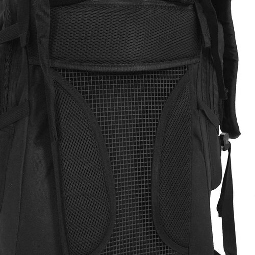  Ruksak za planinarenje crni 80 L od tkanine Oxford Slike