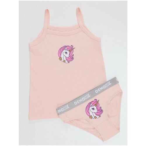 Denokids Unicorn Girl Child Pink Athlete Panties Set Cene