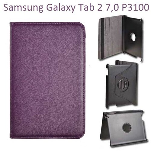  Vrtljivi ovitek / etui / za&amp;scaron;čita za Samsung Galaxy Tab 2 7.0 P3100 - vijolični Slike