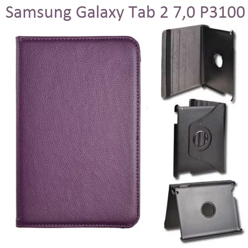  Vrtljivi ovitek / etui / zaščita za Samsung Galaxy Tab 2 7.0 P3100 - vijolični