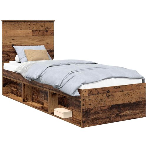 vidaXL Konstrukcija postelje Star les 75 x 190 cm Masivno borovo les, (5000103290) Cene