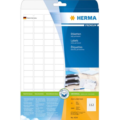 Herma Samoljepljive naljepnice Superprint 4334, (25,4 x 16,9 mm), 25/1 Cijene