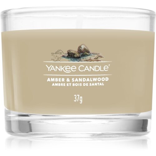 Yankee Candle amber & Sandalwood dišeča svečka 37 g unisex Cene