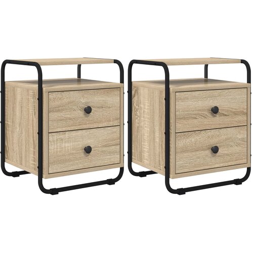 vidaXL Nočna omarica 2 kos Sonoma hrast 40 x 36,5 x 50 cm, (5000298633) Cene