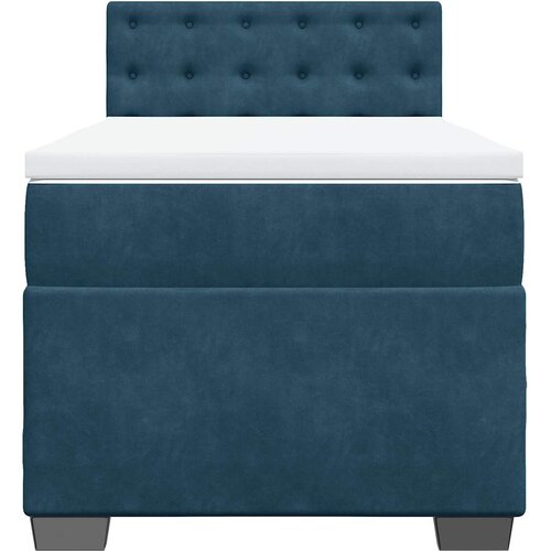 Box spring krevet s madracem plavi 80 x 200 cm bar&amp;scaron;unasti Slike