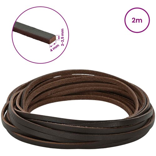  Kožni Remen Tamno smeđa 200 x 0,4 cm Koža Slike