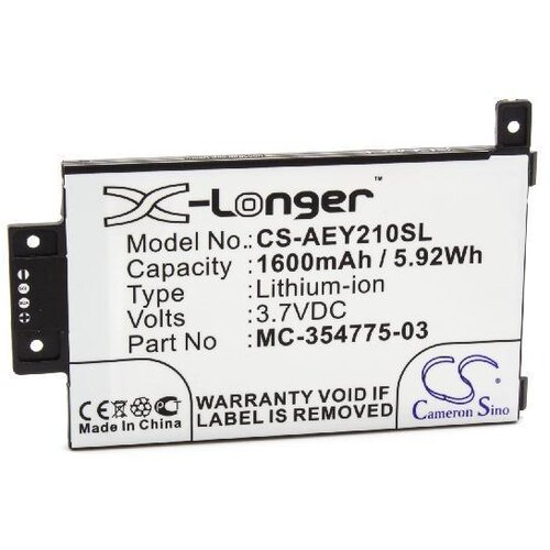 VHBW Zamjenska baterija za elektonsku knjigu AMAZON 3.7V 1600mAh Cene