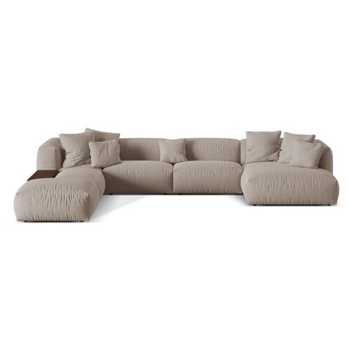 Micadoni Bež kutna garnitura (s lijevim kutom/u obliku slova &amp;quot;U&amp;quot;) Martina &amp;ndash; Home Slike