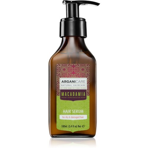 Arganicare Macadamia Hair Serum obnovitveni serum za suhe in po&amp;scaron;kodovane lase 100 ml Slike