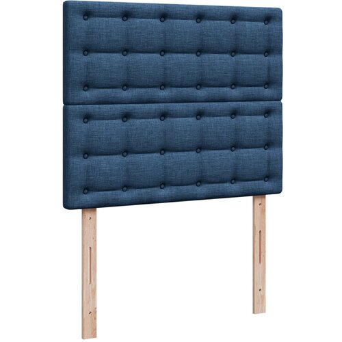  Krevet s oprugama i madracem plavi 120 x 190 cm od tkanine Slike