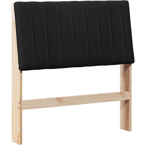 VidaXL tapecirani uzglavlje crna 90 cm čvrsto borovo drvo Slike