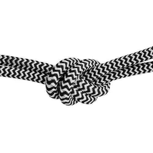 Home Sweet Home Tekstilni kabel na metar (Crno-bijele boje, 3-žilno, 0,75 mm²)